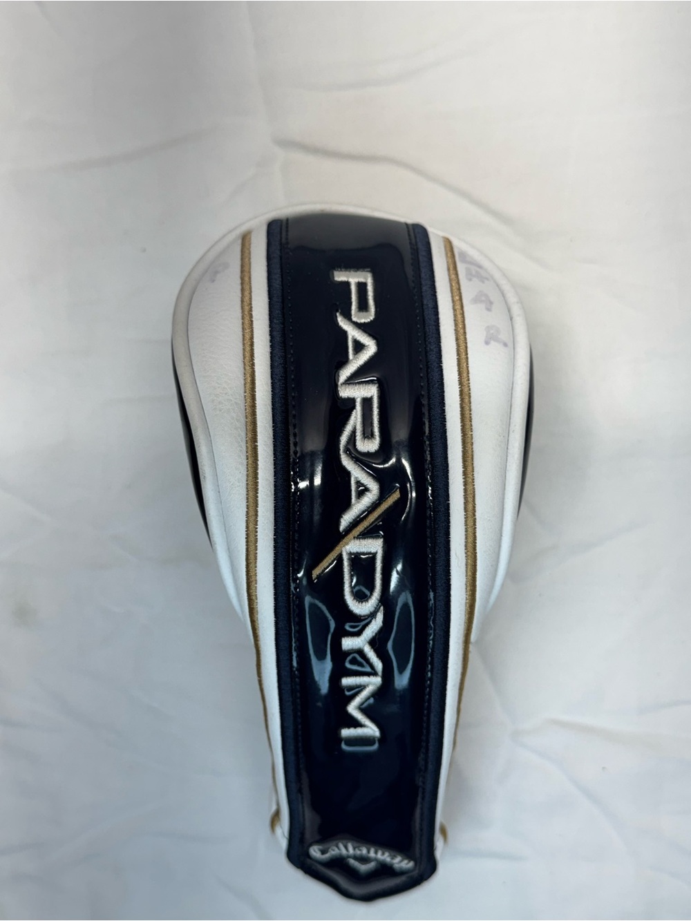 Callaway Paradym White Navy and Gold Golf Headcover